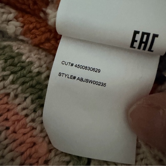 NWT Billabong Bring it together multicolor open weave crossover sweater, S - Picture 11 of 13